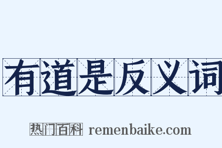 有道是反义词是什么意思的图片